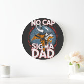 No Cap Sigma Dad Viking Graphic Tee for Fathers Grote Klok (Huis)