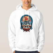 No Cap Sigma Dad Viking Style for Fathers Day Hoodie (Voorkant)