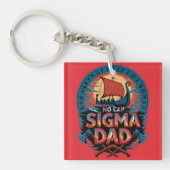 No Cap Sigma Dad Viking Style for Fathers Day Sleutelhanger (voorkant)