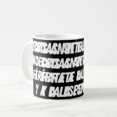 No Cedas Ante Las Mentiras (wit) Koffiemok (Voorkant links)