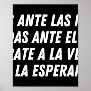 No Cedas Ante Las Mentiras (wit) Poster