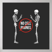 No cell Phones sign. Poster (Voorkant)