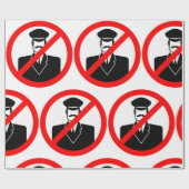 No Chauffeur Allowed Symbol Funny Warning Cadeaupapier (Vlak)