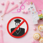 No Chauffeur Allowed Symbol Funny Warning Papieren Bordje (Feest)