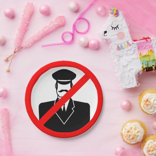 No Chauffeur Allowed Symbol Funny Warning Papieren Bordje (Feest)