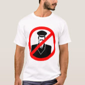 No Chauffeur Allowed Symbol Funny Warning T-shirt (Voorkant)