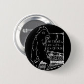 NO CHICKEN, NO LIFE. RONDE BUTTON 5,7 CM (Voorkant /achterkant)