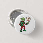 No Christmas – Rebel Alien Style Ronde Button 3,2 Cm (Voorkant /achterkant)