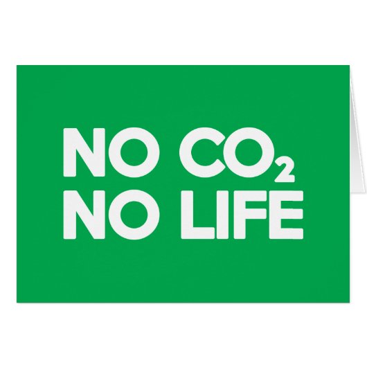 NO CO2 NO LIFE-KAART (Voorkant Horizontaal)