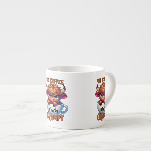 No Coffee Much Grumpy Espresso Kop (Voorkant rechts)