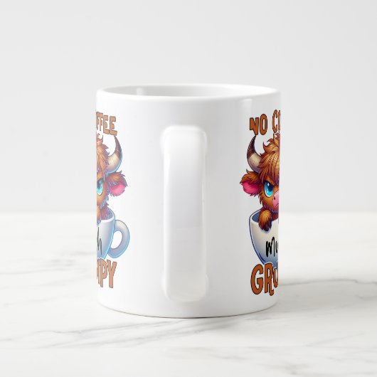No Coffee Much Grumpy  Grote Koffiekop (Achterkant)
