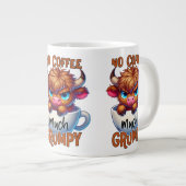 No Coffee Much Grumpy  Grote Koffiekop (Voorkant rechts)