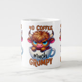 No Coffee Much Grumpy  Grote Koffiekop (Voorkant)