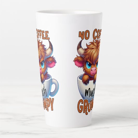No Coffee Much Grumpy Latte Mok (Voorkant)