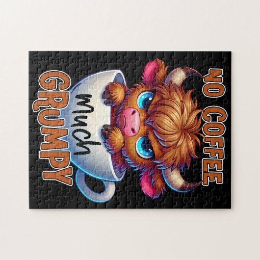 No Coffee Much Grumpy  Legpuzzel (Horizontaal)