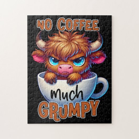 No Coffee Much Grumpy  Legpuzzel (Verticaal)