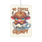 No Coffee Much Grumpy Luchtverfrisser (Voorkant)