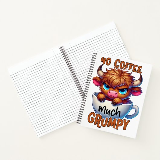 No Coffee Much Grumpy Notitieboek (Binnen)
