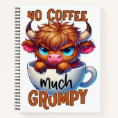 No Coffee Much Grumpy Notitieboek (Voorkant)