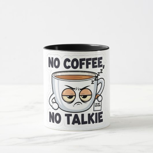 No Coffee, No Talkie Mok (Midden)