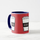 "No Coffee No Torah" Joodse Humor Coffee Mok (Voorkant links)