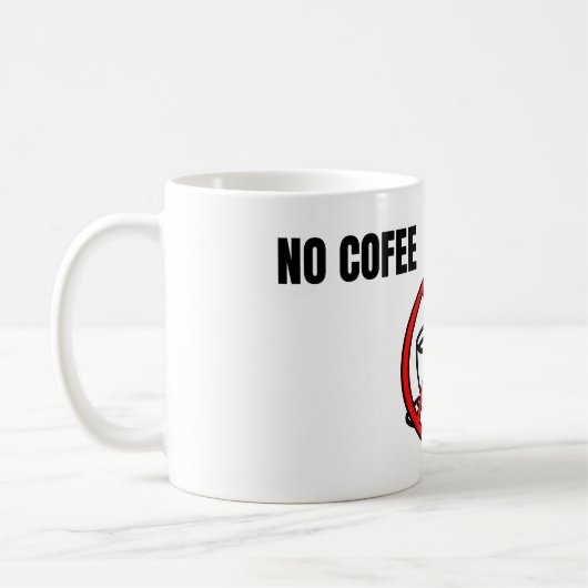 No Coffee No Trading Minimal Humor Design Koffiemok (Links)
