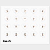 No coffee no workee grappig gezegde No coffee Hart Sticker (Vel)