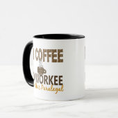 No Coffee No Workee Paralegal Mok (Voorkant links)