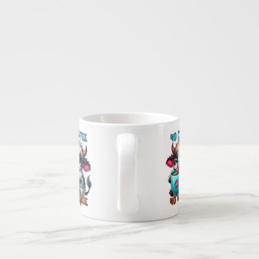 No Coffee No Workie  Espresso Kop (Achterkant)