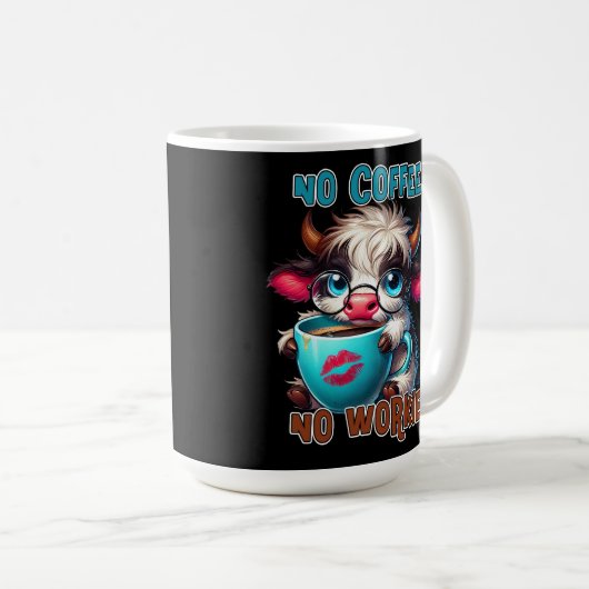 No Coffee No Workie Koffiemok (Voorkant rechts)