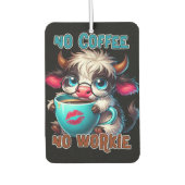 No Coffee No Workie  Luchtverfrisser (Voorkant)