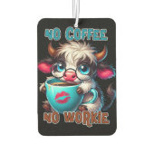 No Coffee No Workie Luchtverfrisser (Achterkant)