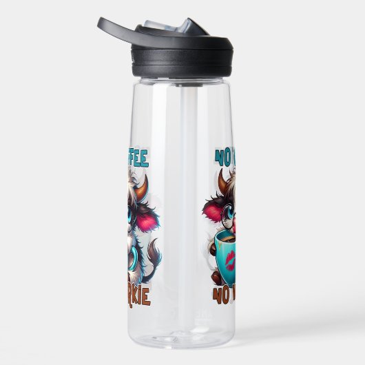 No Coffee No Workie Waterfles (Rechts)
