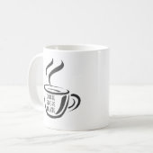 No coffee yet....no talking yet! koffiemok (Voorkant links)