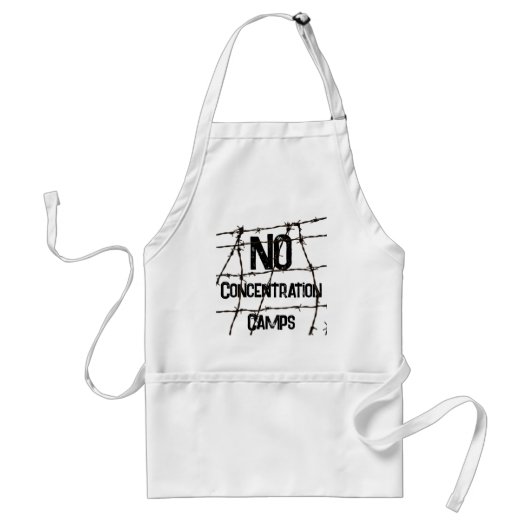 No Concentration Camps Apron Standaard Schort (Voorkant)