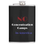 No concentration camps in America Heupfles (Voorkant)