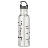 No Concentration Camps Water Bottle Waterfles (Achterkant)