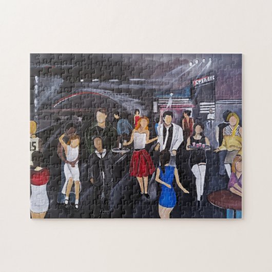 No Control Schilderij van Alfred Fox Poster Legpuzzel (Horizontaal)