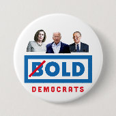 No Country for Old Democrats Ronde Button 7,6 Cm (Voorkant)