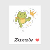 No Crown For Me! Frog Sticker (Vel)