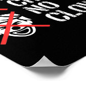 No Crown No Clown Resist Protest Dump Trump Activi Poster (Hoek)