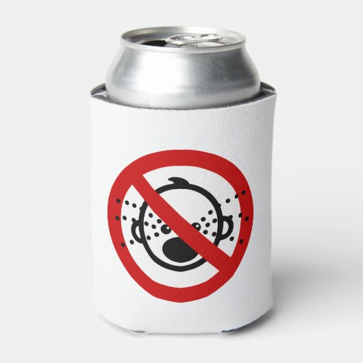 NO Cry Babies ⚠ Thai Airport Sign ⚠ Blikjeskoeler (Blikje Voorkant)