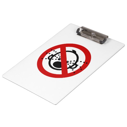 NO Cry Babies ⚠ Thai Airport Sign ⚠ Klembord (Gekanteld)