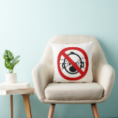 NO Cry Babies ⚠ Thai Airport Sign ⚠ Kussen (Stoel)