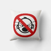 NO Cry Babies ⚠ Thai Airport Sign ⚠ Kussen (Achterkant)