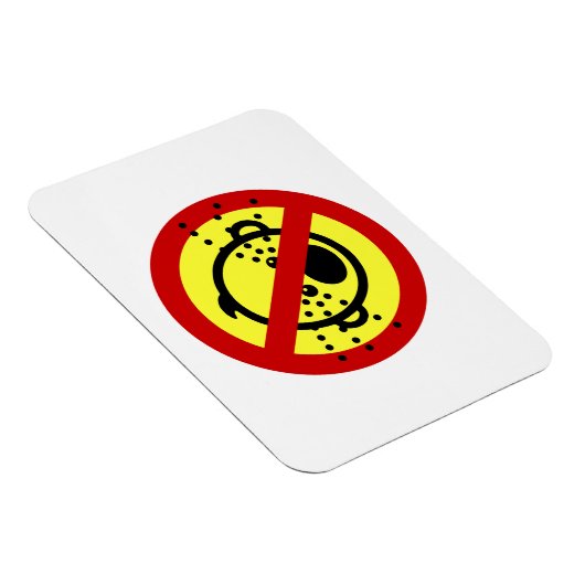 NO Cry Babies ⚠ Thai Airport Sign ⚠ Magneet (Rechterzijde)