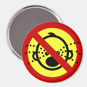 NO Cry Babies ⚠ Thai Airport Sign ⚠ Magneet (Voorkant / Achterkant)