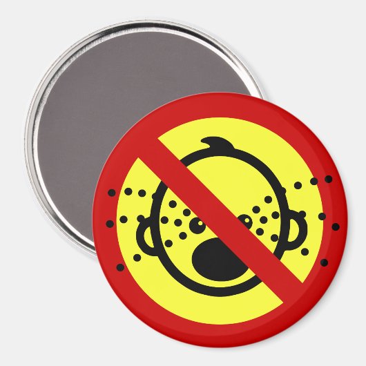 NO Cry Babies ⚠ Thai Airport Sign ⚠ Magneet (Voorkant / Achterkant)