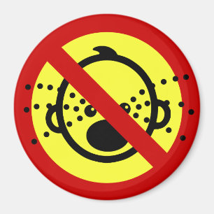 NO Cry Babies ⚠ Thai Airport Sign ⚠ Magneet