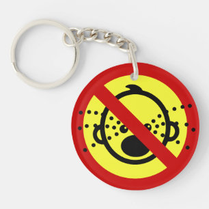 NO Cry Babies ⚠ Thai Airport Sign ⚠ Sleutelhanger